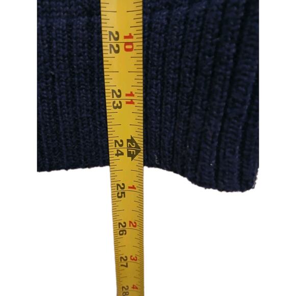 Vintage Old Navy Fair Isle Nordic Sweater Pullover XS Navy Blue Boho Ski Lodge - Picture 8 of 13